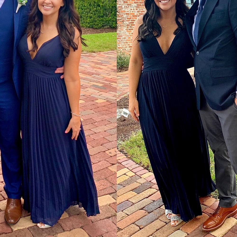 Navy lulus depths of my love formal maxi